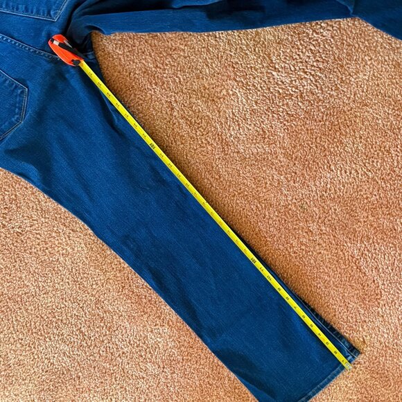 Eddie Bauer Slightly Curvy Bootcut Denim Jeans Size 12 Stretch Fit Medium Wash - Picture 11 of 11